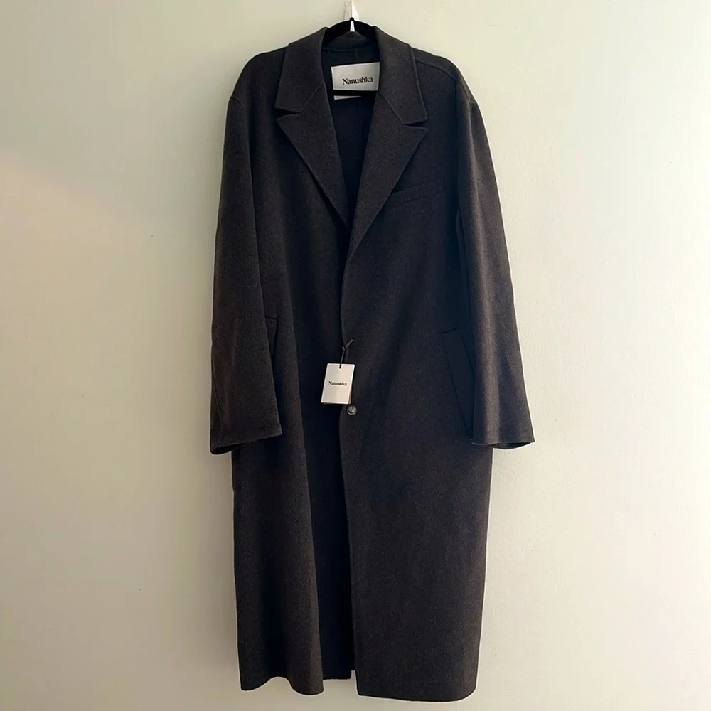 NWT Nanushka Janno wool Coat Size XL